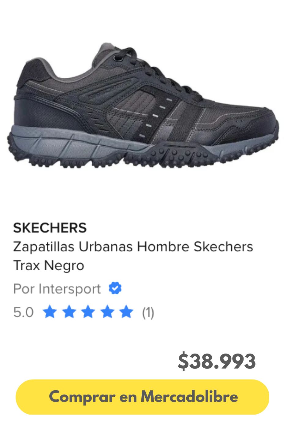 Zapatillas Urbanas Hombre Skechers Trax Negro