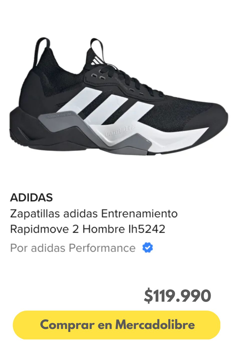 Zapatillas adidas Entrenamiento Rapidmove 2 Hombre Ih5242