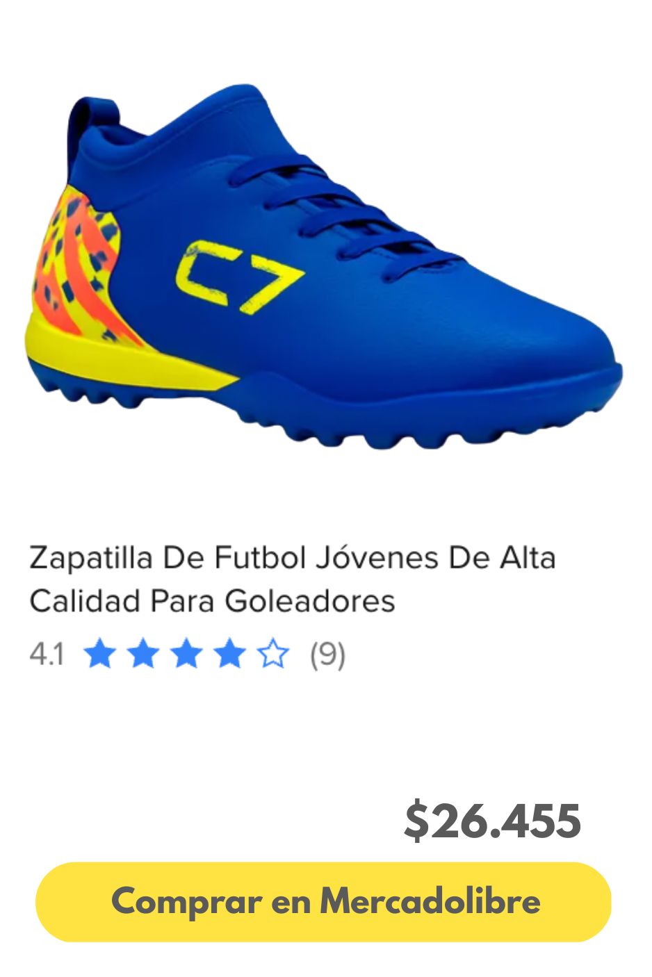 Zapatilla De Futbol Jóvenes De Alta Calidad Para Goleadores