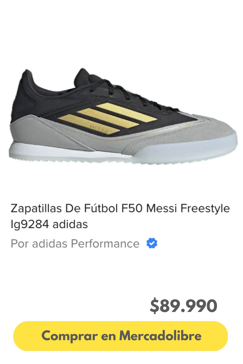 Zapatillas De Fútbol F50 Messi Freestyle Ig9284 adidas