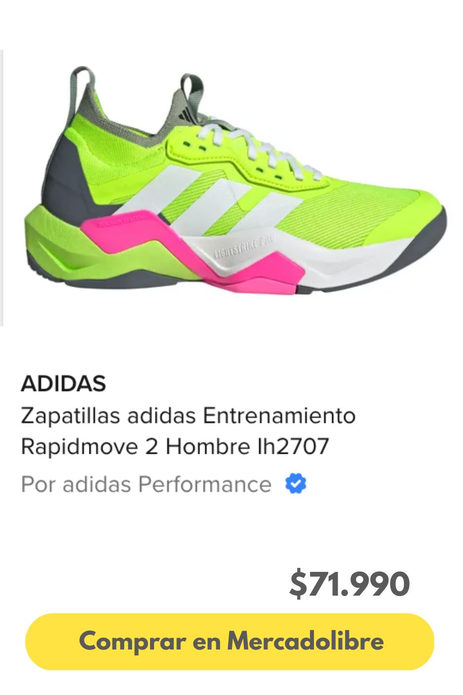 Zapatillas adidas Entrenamiento Rapidmove 2 Hombre Ih2707