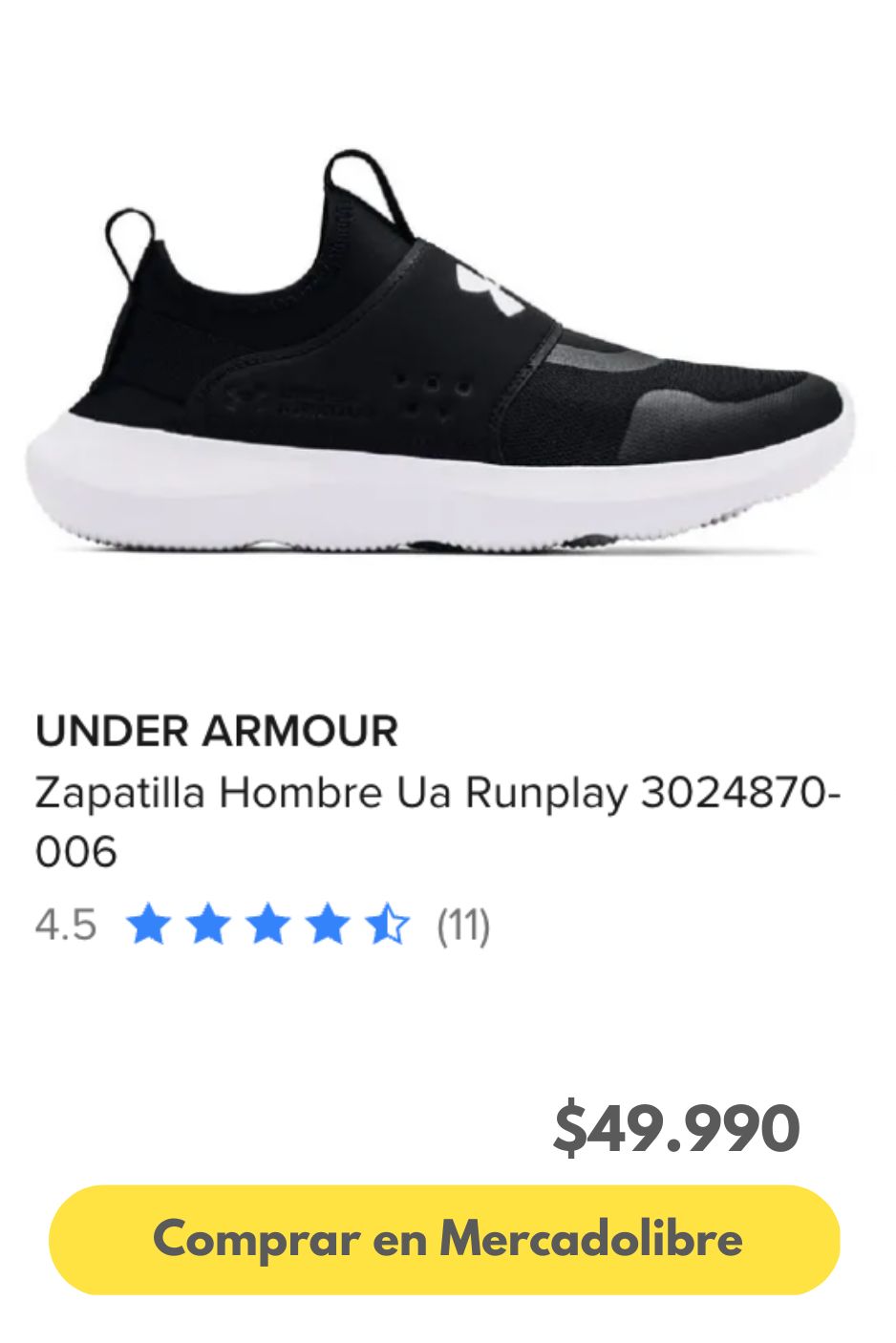 Zapatilla Hombre Ua Runplay 3024870-006