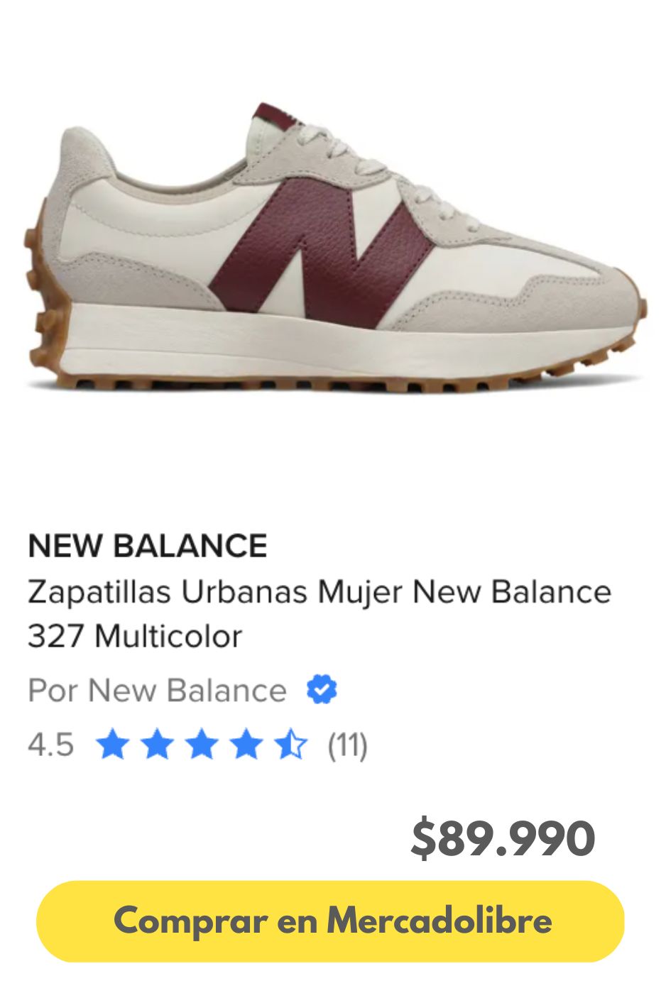 Zapatillas Urbanas Mujer New Balance 327 Multicolor