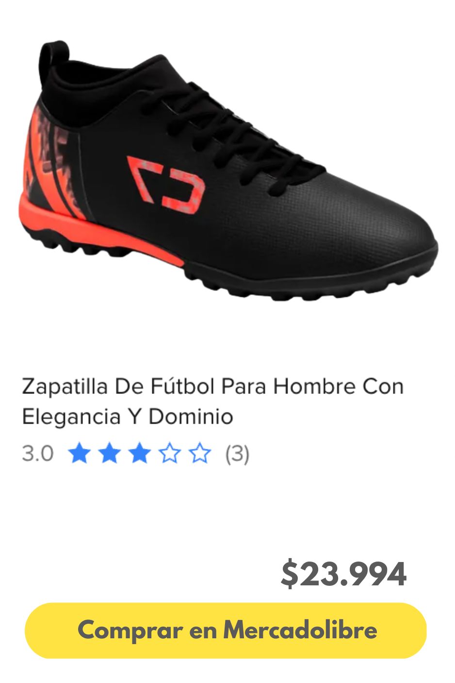Zapatilla De Fútbol Para Hombre Con Elegancia Y Dominio