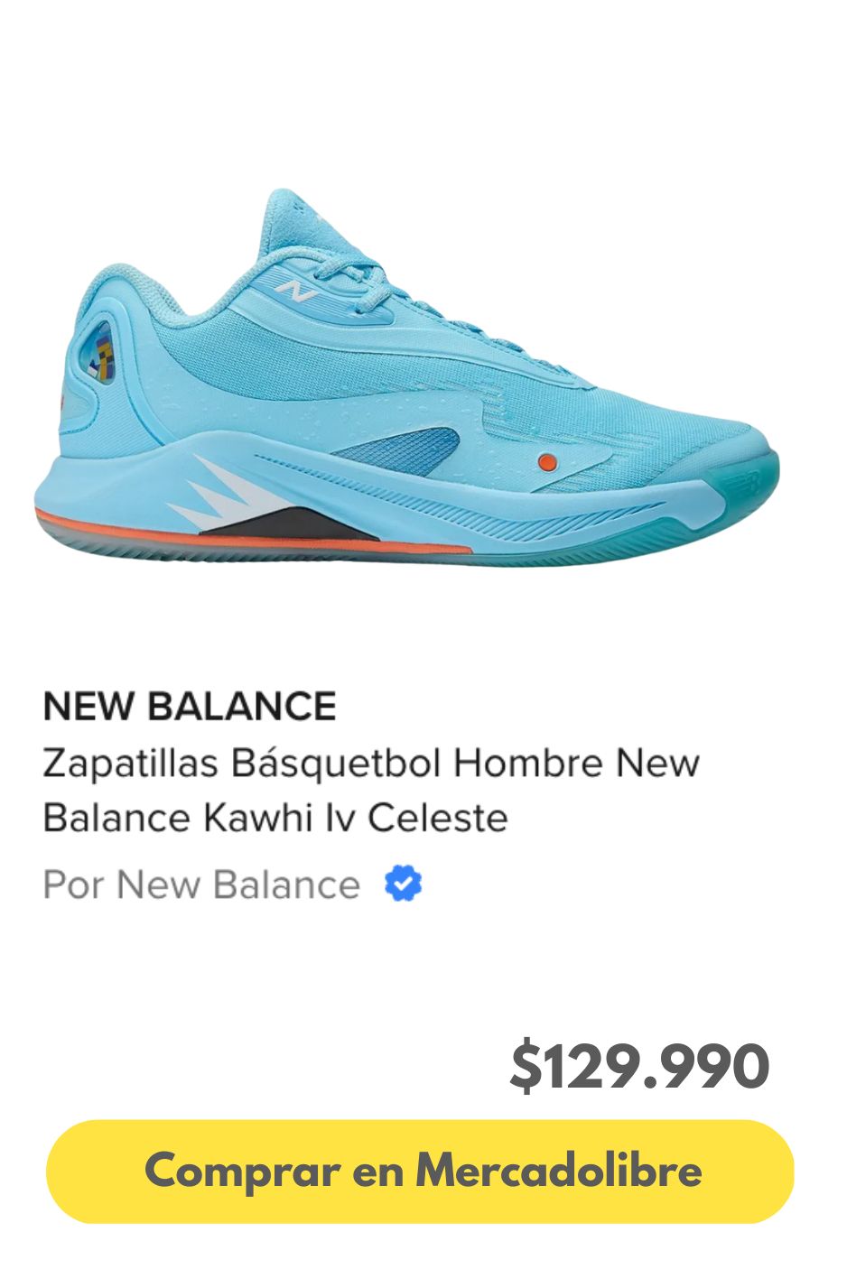 Zapatillas Básquetbol Hombre New Balance Kawhi Iv Celeste