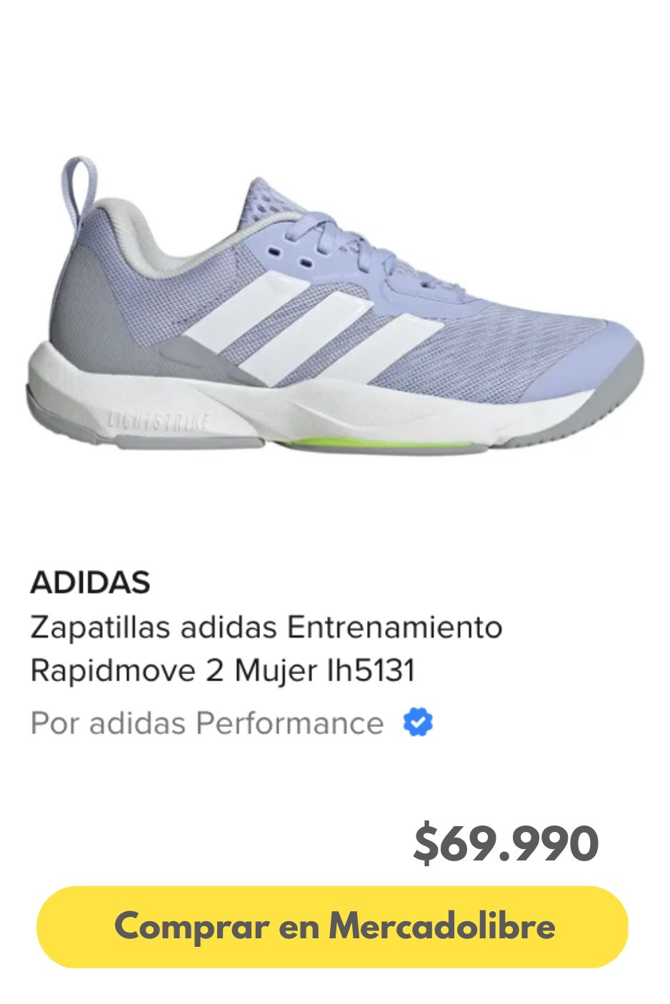 Zapatillas adidas Entrenamiento Rapidmove 2 Mujer Ih5131