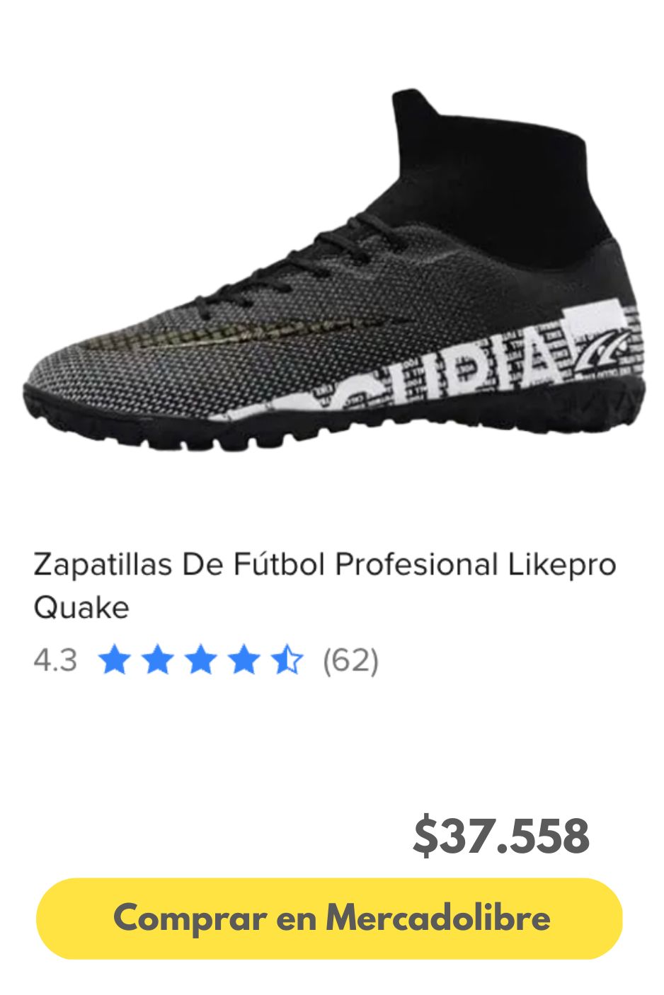 Zapatillas De Fútbol Profesional Likepro Quake
