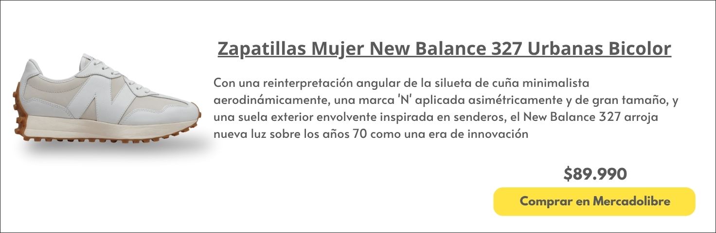 Zapatillas Mujer New Balance 327 Urbanas Bicolor